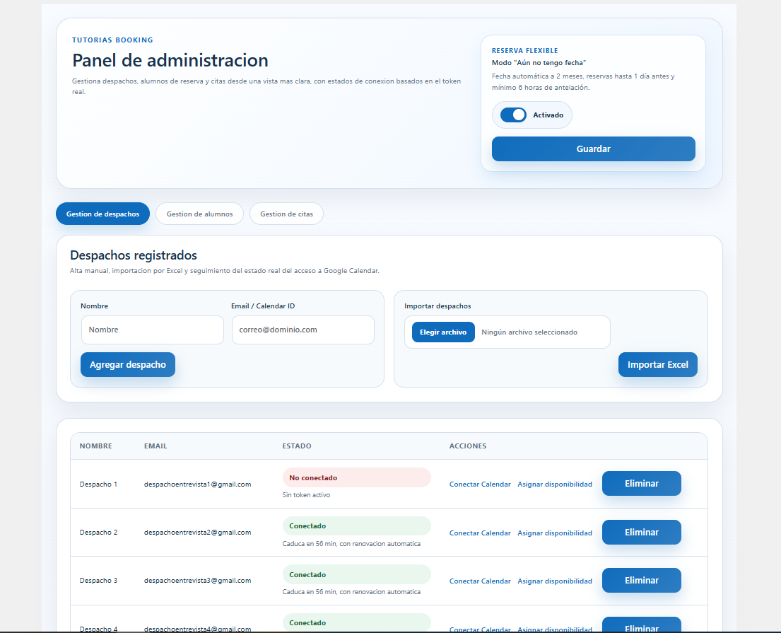 Tutorías Booking - Plugin de reservas y gestión académica